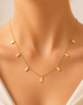 Gold Bar Station Necklace