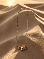Tri-Tone Teardrop Necklace