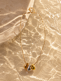Tri-Tone Teardrop Necklace