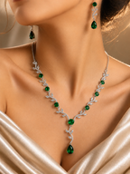 Premium Emerald CZ Jewelry Set