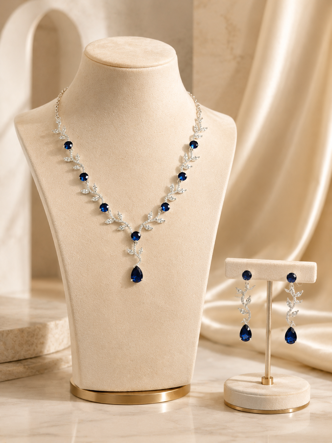 Premium Emerald CZ Jewelry Set