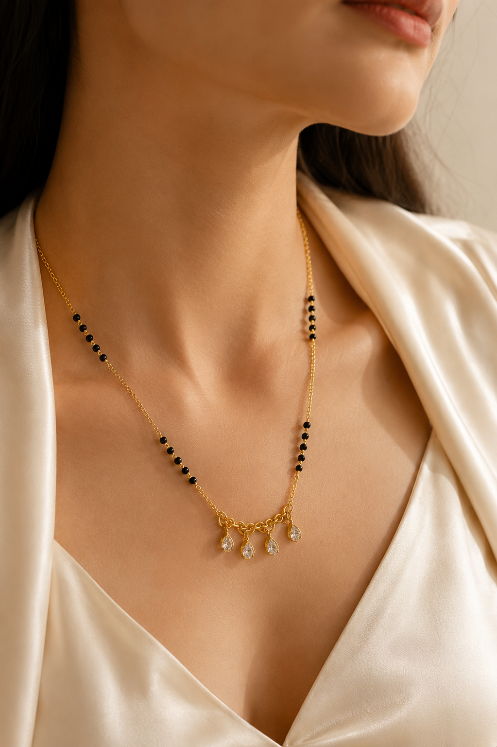 Crystal Cascade Mangalsutra