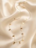 Golden Confetti Chain Necklace