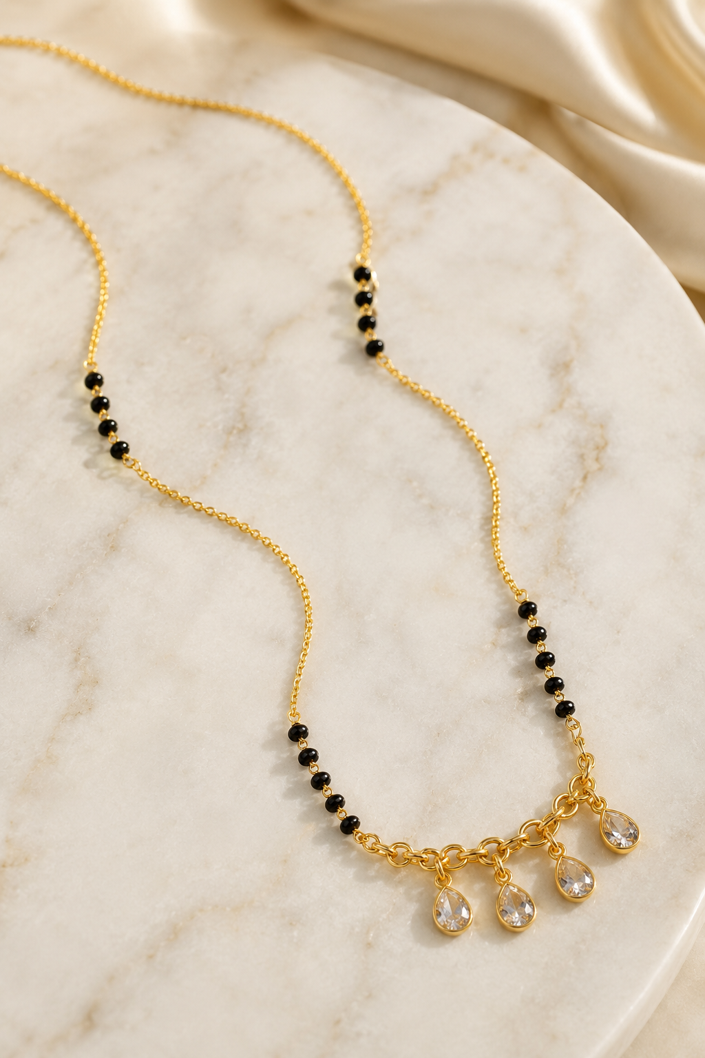 Crystal Cascade Mangalsutra