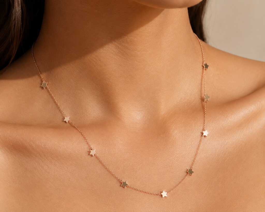 Rose Gold Star Necklace