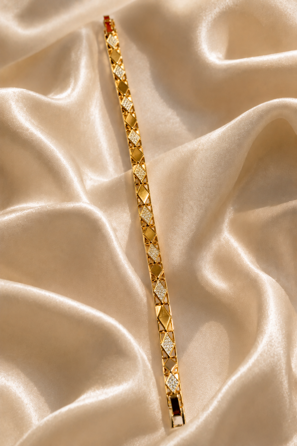 Gold Geometric Crystal Bracelet