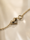 Minimal Heart Chain Bracelet