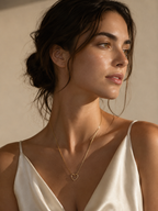 Gold Heart Pendant Necklace