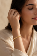 Gold Geometric Crystal Bracelet