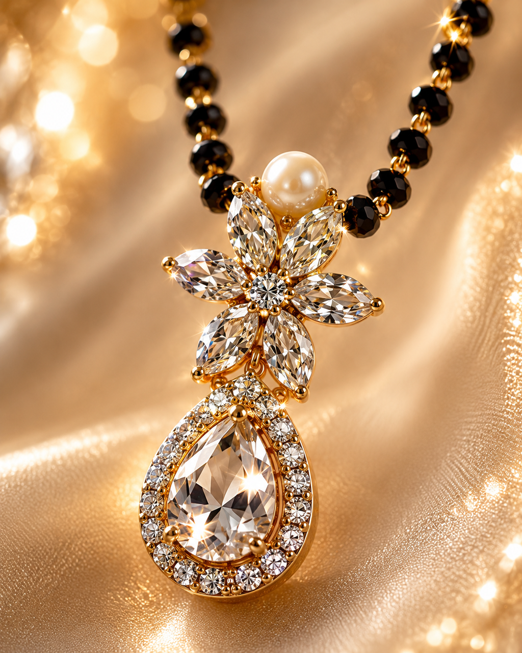Pearl Dewdrop Mangalsutra