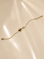 Minimal Heart Chain Bracelet
