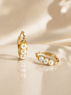 Pearl Hoop Earrings