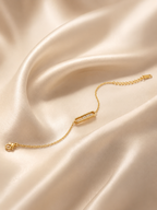 Gold Crystal Bar Bracelet