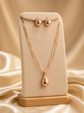 Rose Gold Teardrop Set